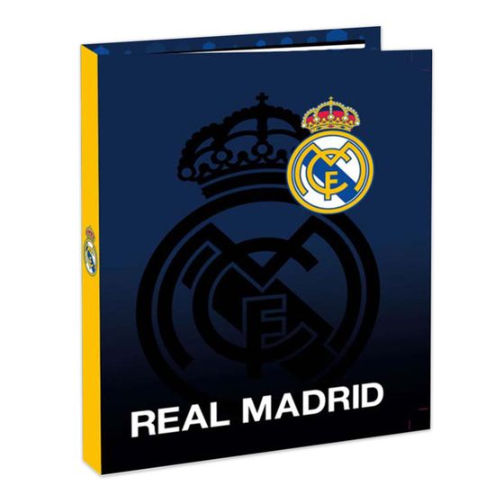 Classeur à Anneaux Real Madrid CF - Format A5, Blason Officiel, Cadeau Fan Football