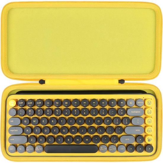 Co2CREA Coque Rigide Housse Pour Logitech POP Keys Clavier Mécanique Sans Fil - Étui De Protection Voyage (Case Only)