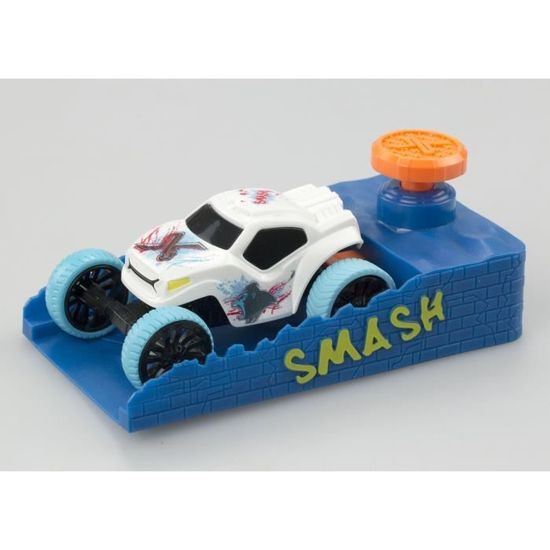 Exost Smash Pack – 4 Mini Voitures à Friction 8 Cm + 2 Boosters + Accessoires – Dès 5 Ans