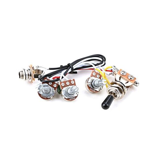 20 Boutons De Sélecteur Pour Guitare électrique - Filetage 4mm - Noir Et Beige