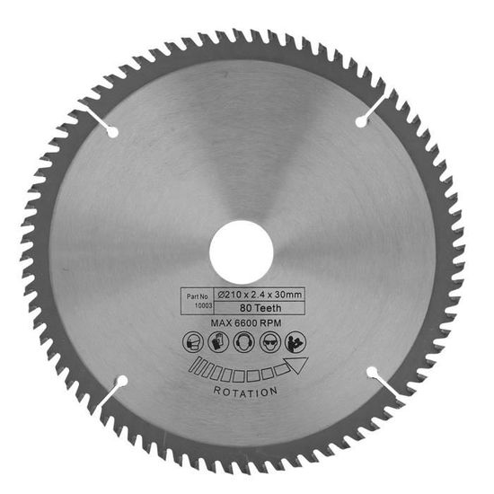 Lame De Scie Circulaire TBEST 210 Mm 80 Dents Carbure C ment lame-de-scie-circulaire-tbest-210-mm-80-dents-carbure-c-ment