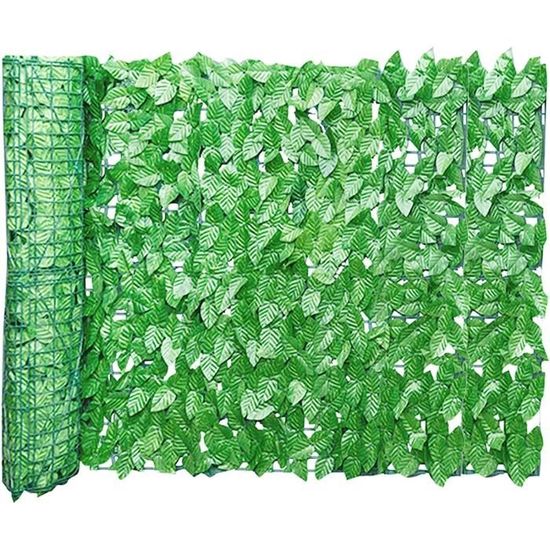Haie Artificielle Lierre Fleur Rose 50x100 Cm – Clôture Extensible Intimité, Décoration Mariage Jardin Balcon Mur