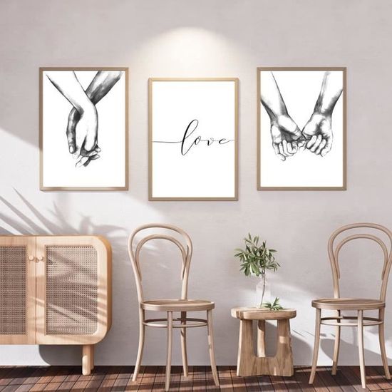 Poster Moderne Avec Plumes Noires - Pour Chambre à Coucher,Salon, Couloir et Autres Décorations Murales - Non Encadré - Maison Poster Moderne Avec Plumes Noires - Pour Chambre à Coucher,Salon, Couloir et Autres Décorations Murales - Non Encadré - Maison