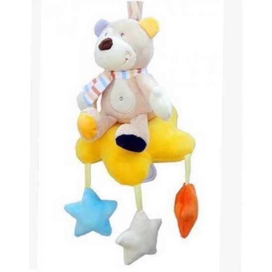 Baby Wind-up Musical Bear Bear Animal Poussette Berceau Suspendre Boîte avec boîte de musique Cadeau de jouet en peluche pour bébé
