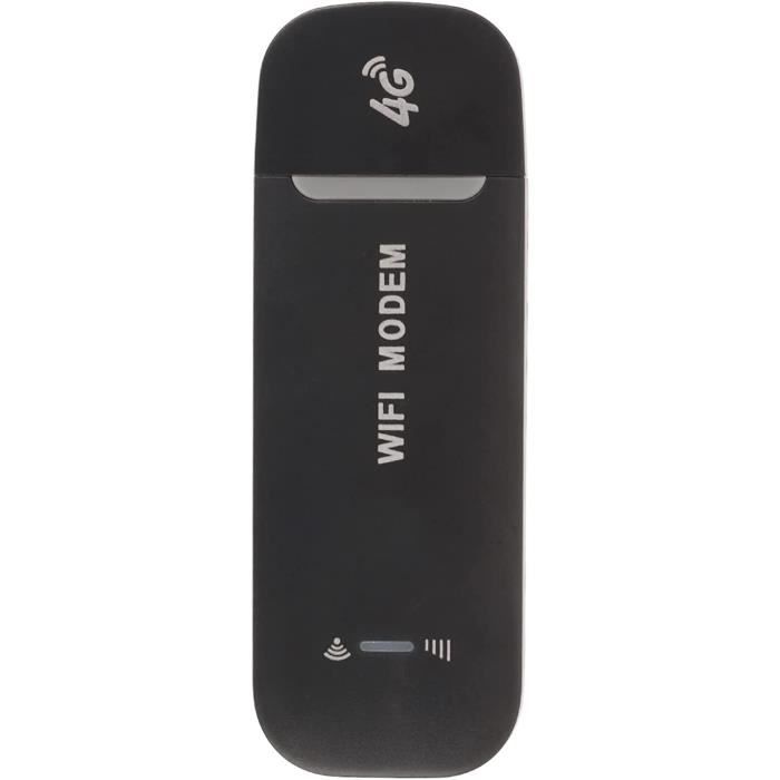ASHATA Routeur 4G LTE USB – Modem WiFi Mobile – Partage Jusqu’à 10 Utilisateurs – Carte SIM
