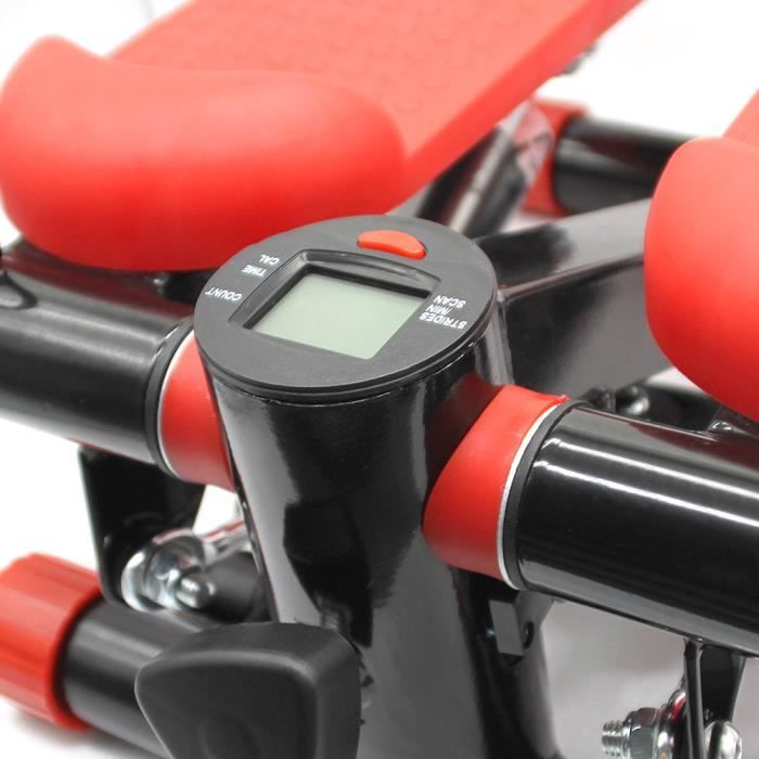 BUL Mini Stepper avec Compteur - Rouge - Mini stepper pour l'ecercise à Domicile