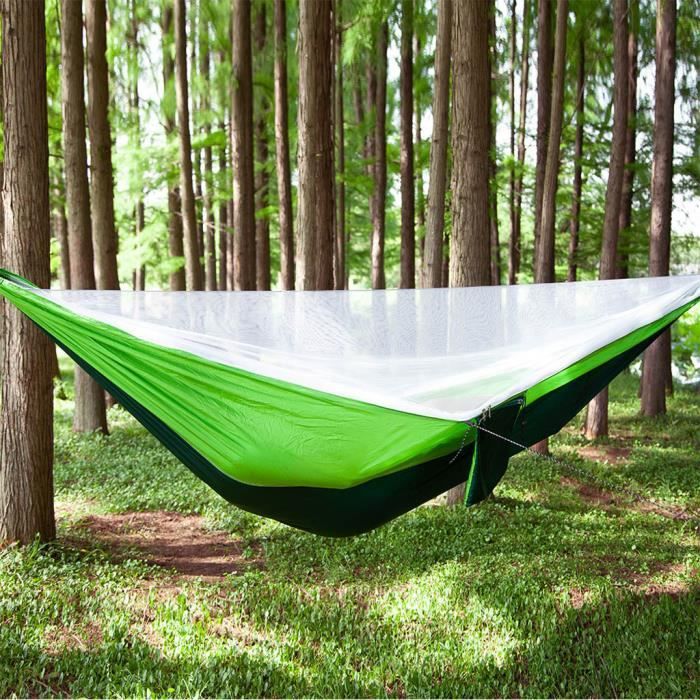 Hamac Nouveau Double Personne Extérieure Voyage Camping Suspendu Hamac Lit Moustiquaire Ensemble HJF90305153A_3780