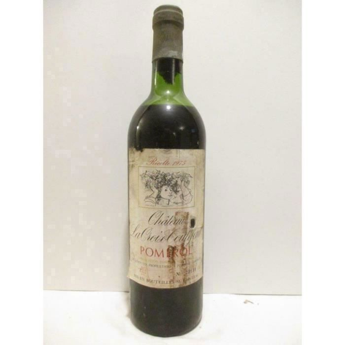 pomerol château la croix toulifaut (étiquette abîmée) rouge 1975 - bordeaux