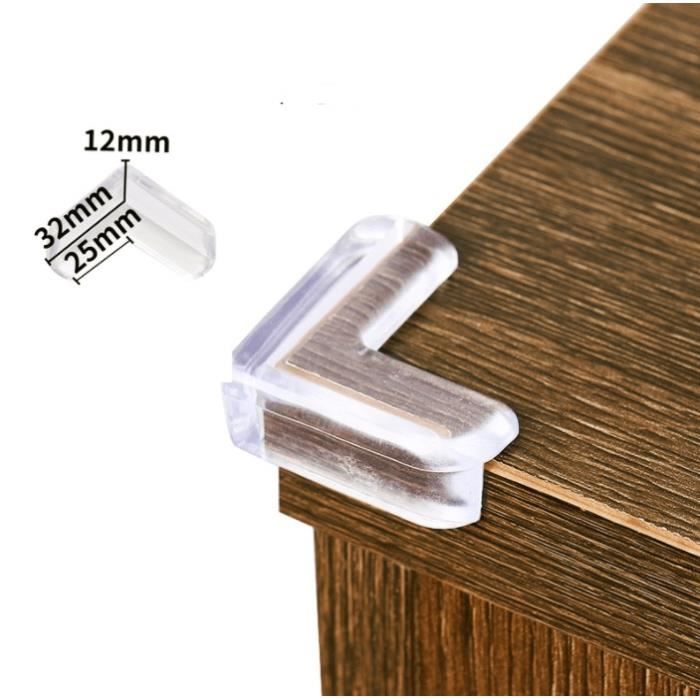 4Pcs protège coins arrêtés de table en silicone transparent protection d'angle sécurité pour bébé enfant