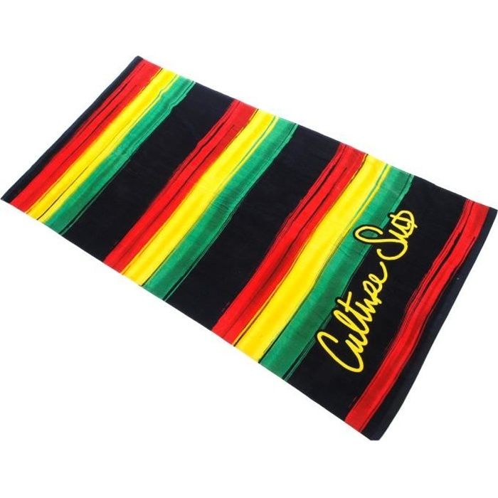 Serviette de bain drap de plage Marley jamaique 100*180cm - Culture sud