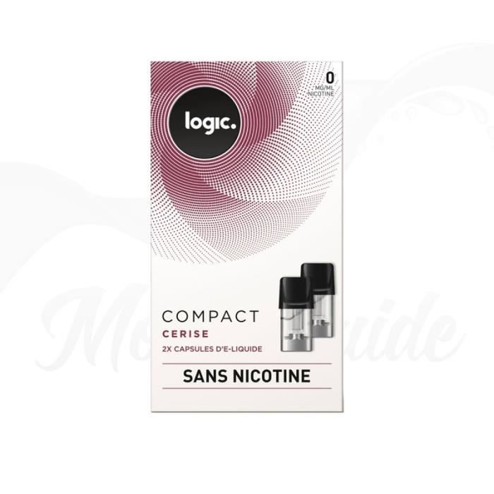 2x Capsules Cerise Logic COMPACT - 0 mg -