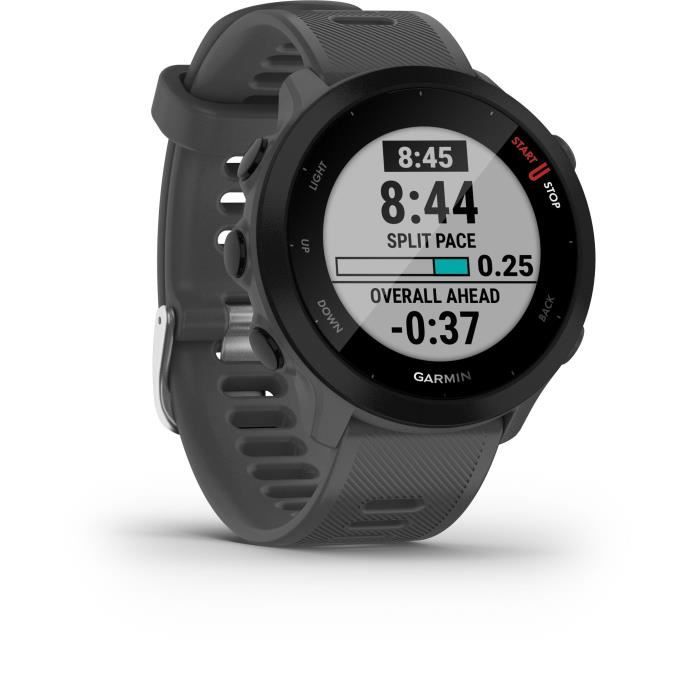 GARMIN Forerunner 55 - Montre connectée GPS - Grise Monterra