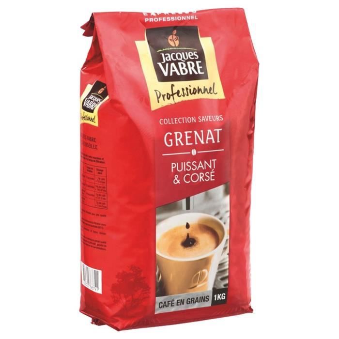 Jacques Vabre Grenat Café En Grains 1Kg