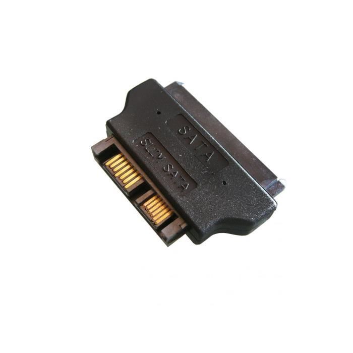 Convertisseur SATA (22 points) Femelle vers Mini SATA (=SlimSATA) Mâle