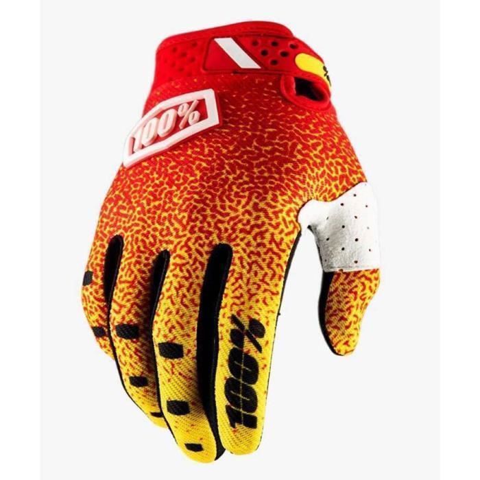 Gants Moto Cross Vélo Doigt Complet Protection Anti-choc Antidérapant Sport de Plein Air