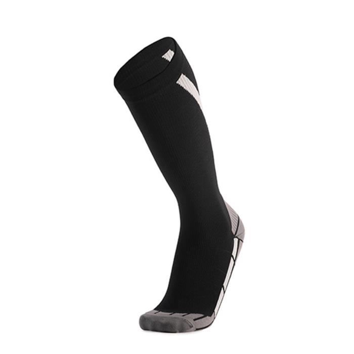 Chaussettes de Compression À Tube Haut Antidérapantes,Chaussettes Pour Hommes et Femmes Multifonctionnelles,Grey,Hommes