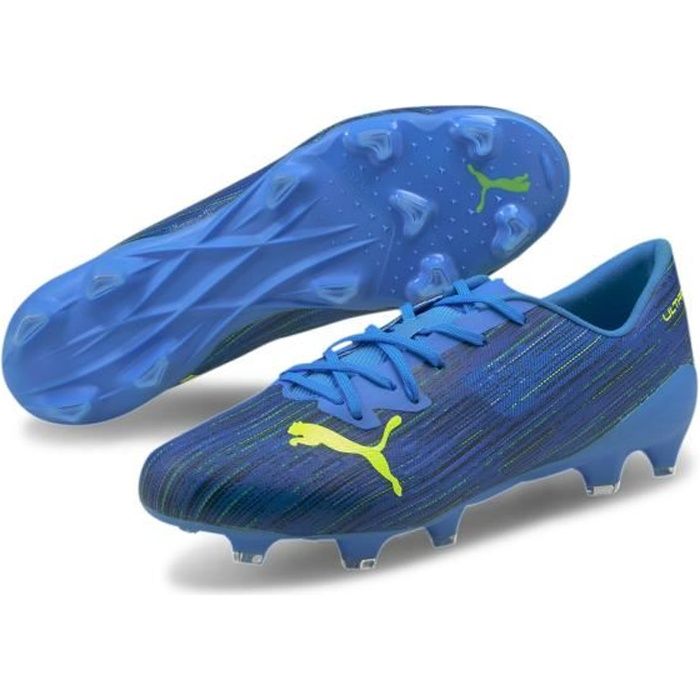 Chaussures de football Puma Ultra 2.2 FG/AG - bleu chiné/jaune - 46,5