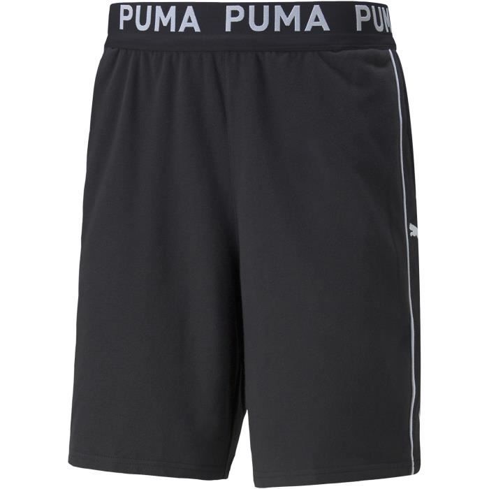 Short de sport - PUMA - taille ajustable, poches, technologie DRYCELL évacuation humidité - noir - homme