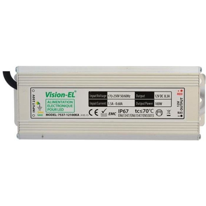 Transformateur LED 220V/12V 100W