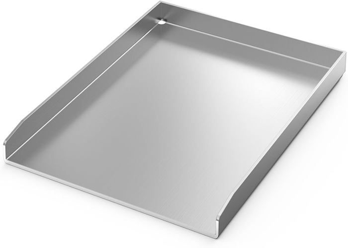 Plaque De Grill (plancha) Acier Inoxydable 36x30cm - Set Avec Spatules Pour BBQ, Teppanyaki - Épaisseur 1.5mm
