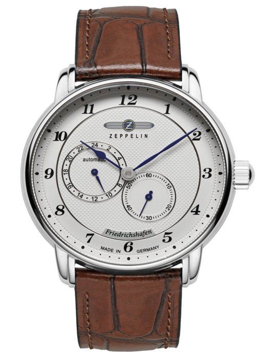 Montre - 8568-1 - Cuir - Argent - Étanchéité 5 bars