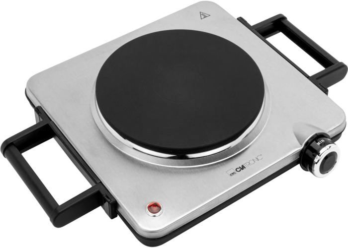 Plaque De Cuisson Électrique Portable Clatronic 1500W - EKP 3788 - Idéale Camping, Bureau, Cuisine D'Appoint - Réglage Température Continu
