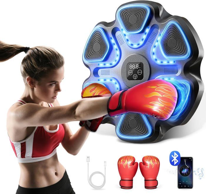 Machine à Boxe Musicale Enfant Music Boxing Machine Murale Intelligente