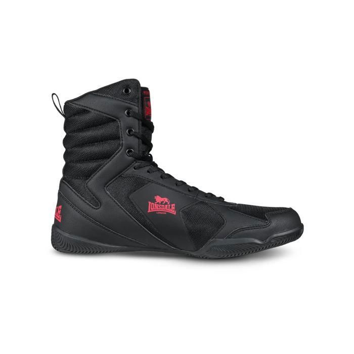 Chaussures de boxe Lonsdale Heskin - black/red Chaussures de boxe Lonsdale Heskin - black/red