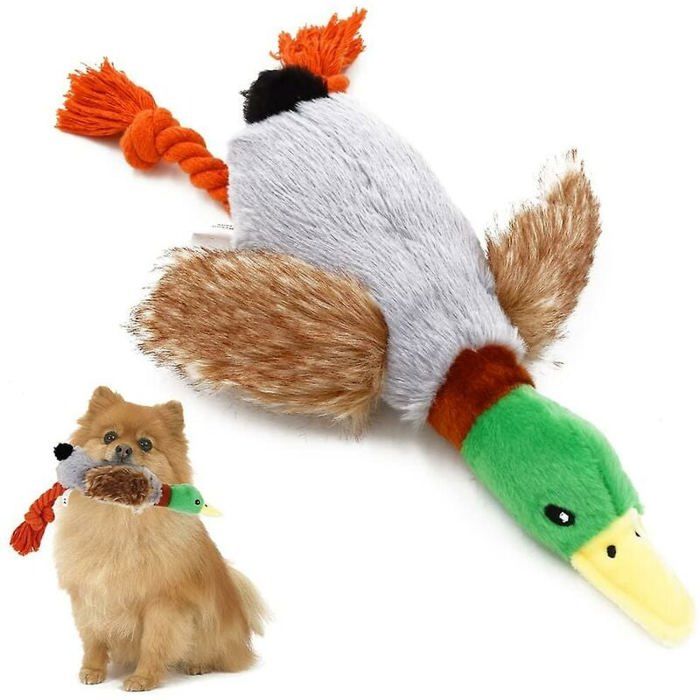 Comparer les prix de Jouet peluche canard pour chien sans rembourrage souple chiot mâcher interactif petit/moyen chien dressage jeu YYV
