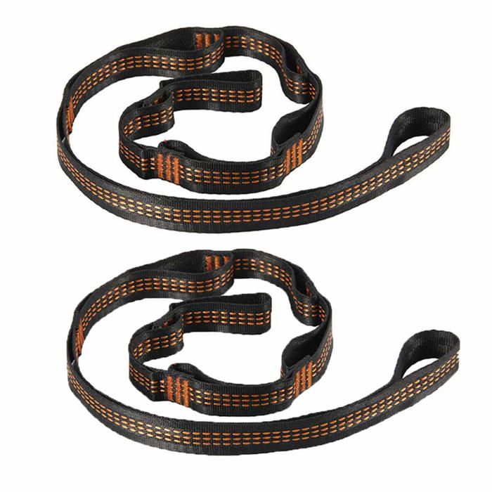 Lot de 2 sangles de hamac robustes – Accessoires pour arbres de camping en plein air avec boucles dextension ceinture de suspens w