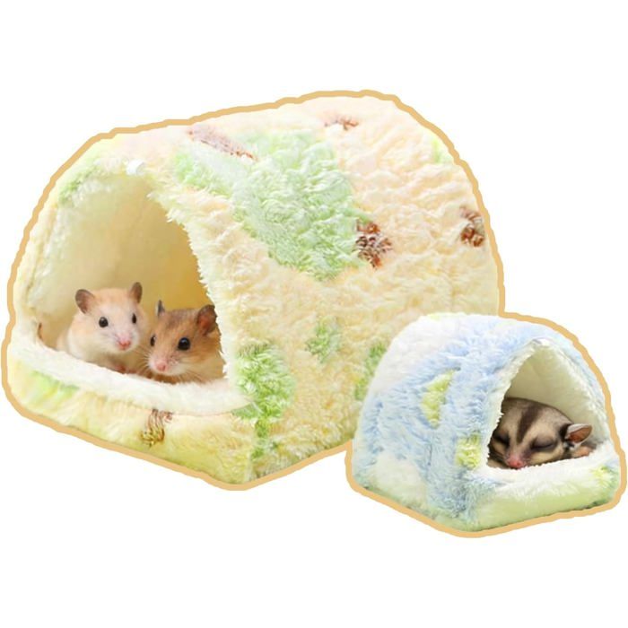 Meilleurs prix pour Cachette pour animaux - XVX - Lot de 2 - Flanelle douce - Abri suspendu - Pour rongeurs