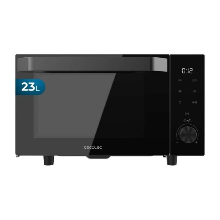 Cecotec Micro-ondes sans Plateau Proclean 6040 Flatbed Door. 800W 23L Porte Rabattable 10 Niveaux de Puissance 8 Programmes