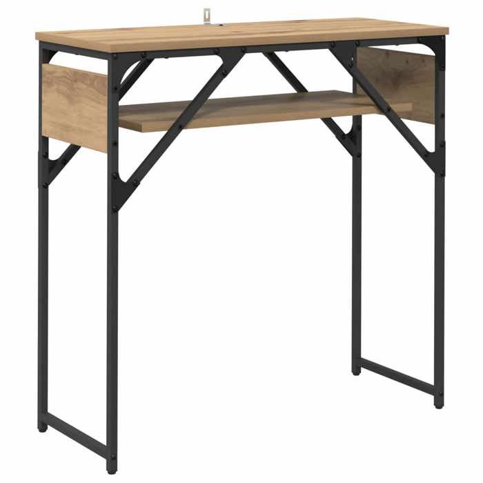 VENTE-FLASH TableConsole Chêne artisanal 75x30x75cm Bois dingénierie(18780882884)VIDAXL