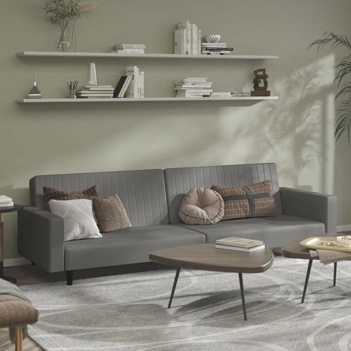 Canapé-lit - vidaXL - Banquette convertible - 2 places - Charge max. 110 kg/siège - Similicuir - 220x845x69 cm 947fmq87t