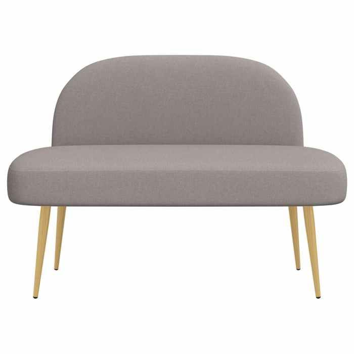 Meuble de couloir - Banc rembourré avec dossier Taupe 110x60x76 cm - design élégant - pour maison(55845）