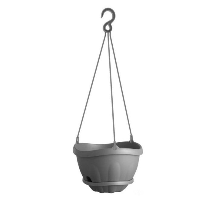 WIVAYE Pot De Fleurs Suspendu Boule à Facettes Avec Crochet - Décoration Moderne Argentée