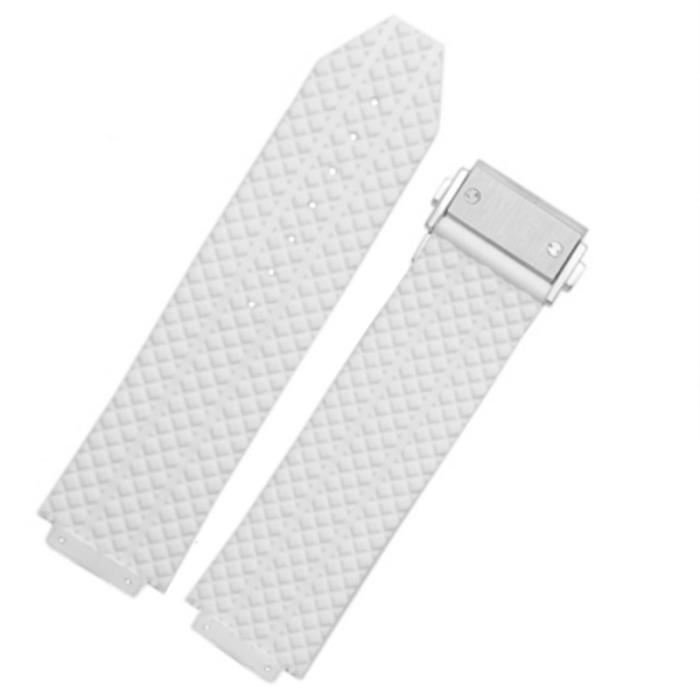 Bracelet De Montre Silicone Étanche 25x19mm Pour Hublot Big Bang - Confortable Et Robuste Pour Homme