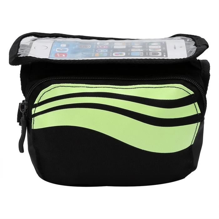 Sacoche De Cadre Vélo étanche 1.5L - En EVA Et PU - Poches Intérieures Filet - Sangle Réglable Pour Tube Supérieur Ou Guidon - 4