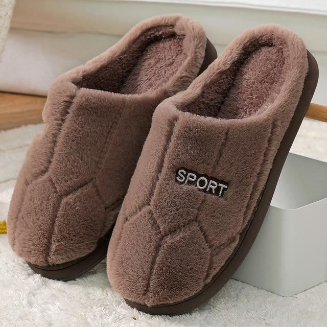 Pantoufles D'hiver Chaudes Mishansha - Doublure Peluche, Semelle Antidérapante - Pour Homme Et Femme, Unisexe