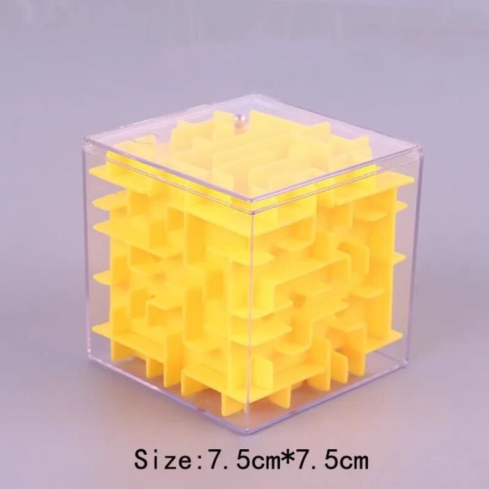 Cube Labyrinthe Jouet à Balle Roulante | Grand Labyrinthe Cube 3D Pour Améliorer la Reconnaissance Spatiale 3-12 Ans Adultes et Adolescents Anniversaire en