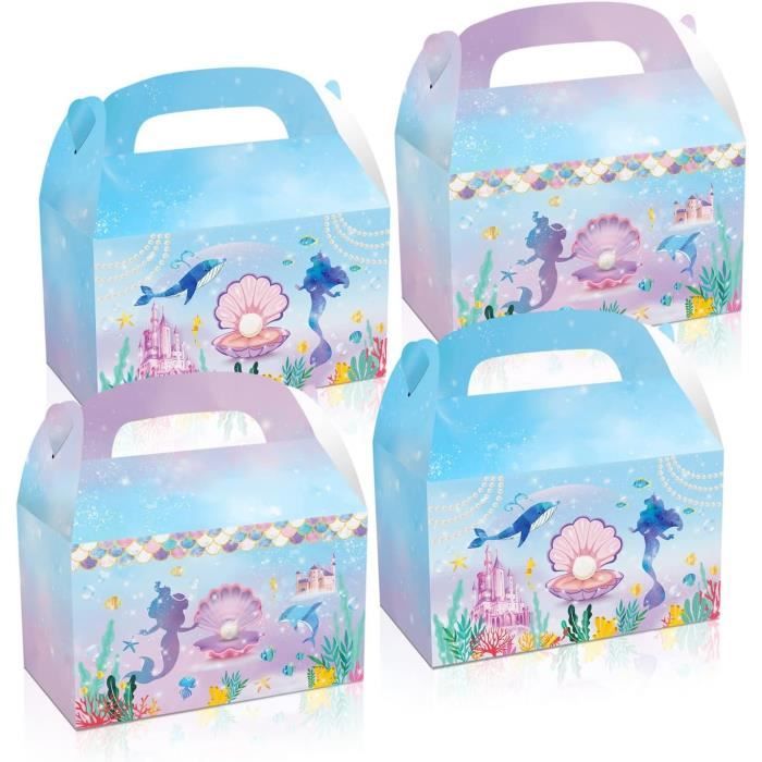 Kit De Fête Sirène – 70 Pièces Incluant 12 Sacs, Pinces, Porte-clés, Anneaux, Bracelets Et Tampons – Anniversaire Enfants