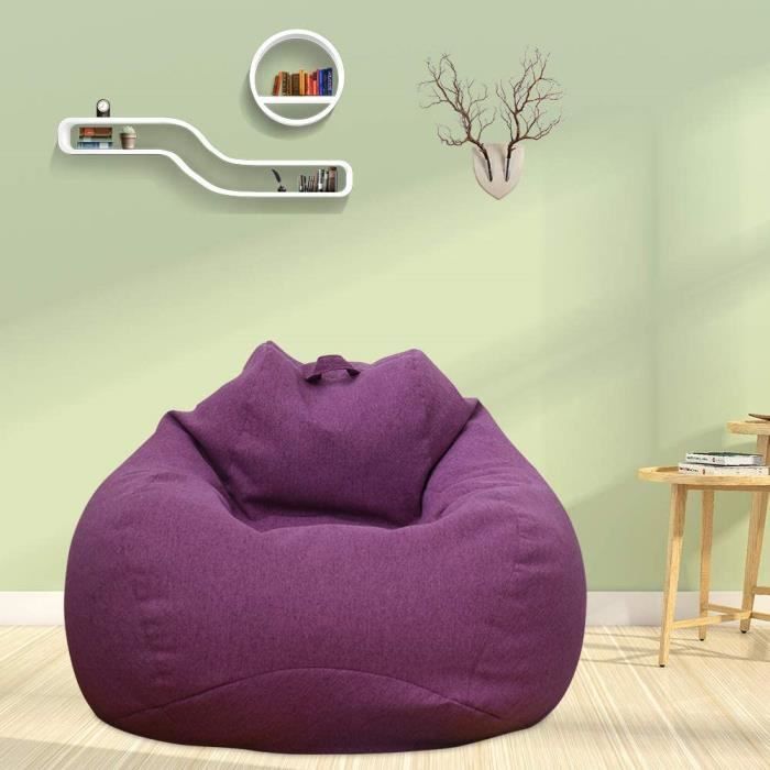 Housse De Pouf Poire Ghopy XXL 100x120cm - Tissu Durable Et Doux - Pour Intérieur/Extérieur - Sans Remplissage