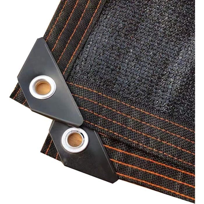 Filet D'ombrage Rectangle 1x2m - Protection Solaire 70% - Pour Serre, Potager, Poulailler, Balcon - Vert, Oeillets
