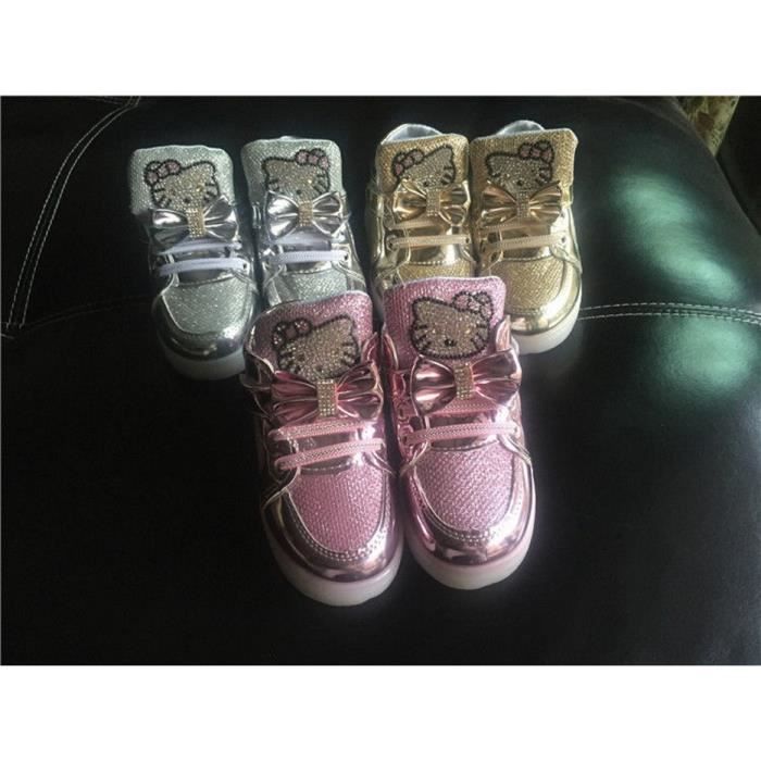 basket semelle lumineuse fille