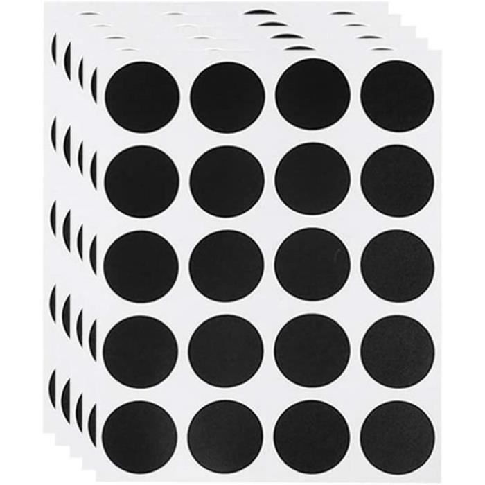 Lot de 8 pastilles adhésives blanches