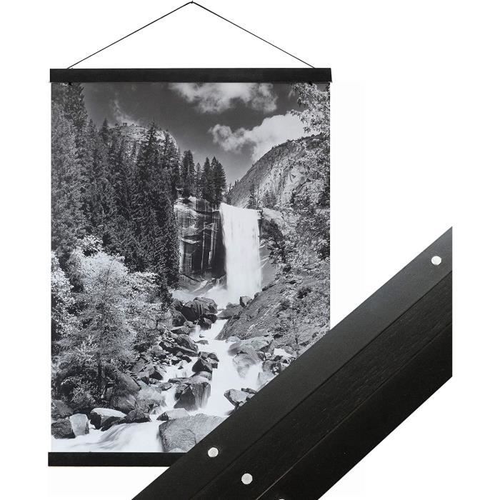 Cadre Magnétique Bois Clair Artmag - Suspension Facile Pour Posters Et Photos
