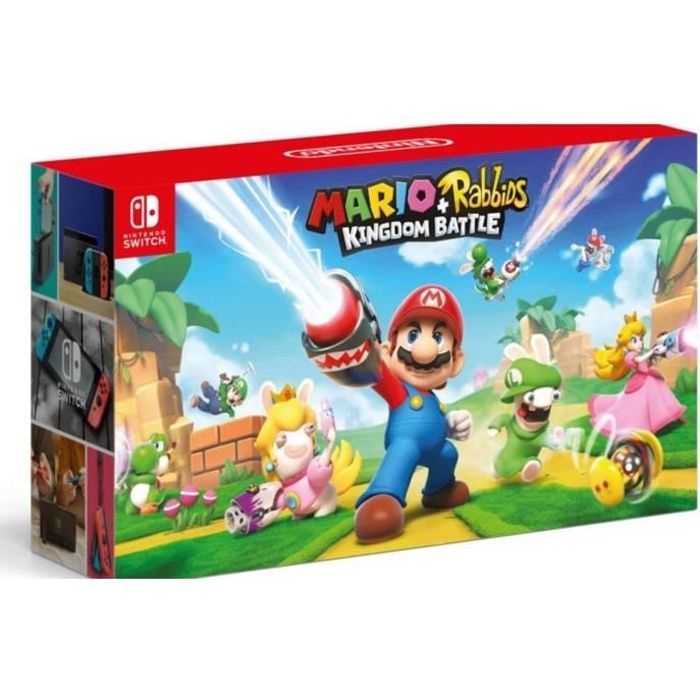 Switch Néon + Mario et les lapins Cretins Bon état - vue 2