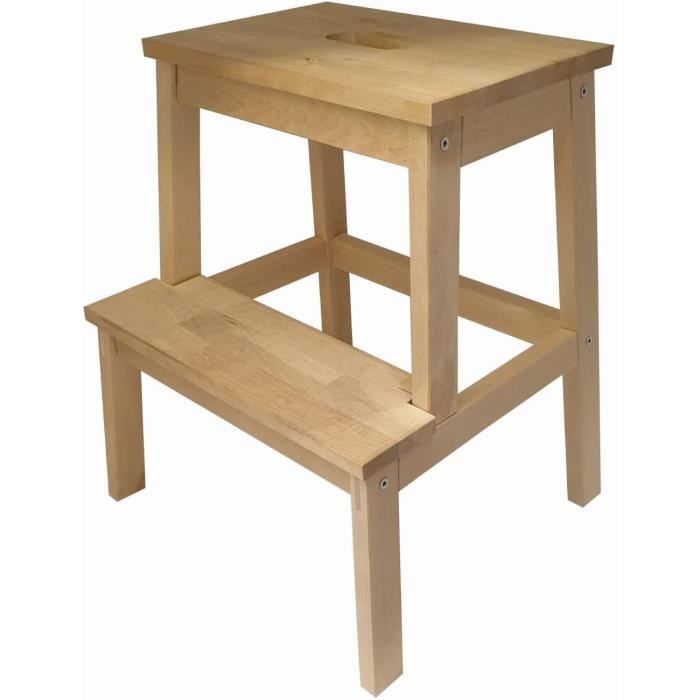 Tabouret Marche-pied IKEA BEKVÄM – Bois – 50 Cm – Neuf En Paquet