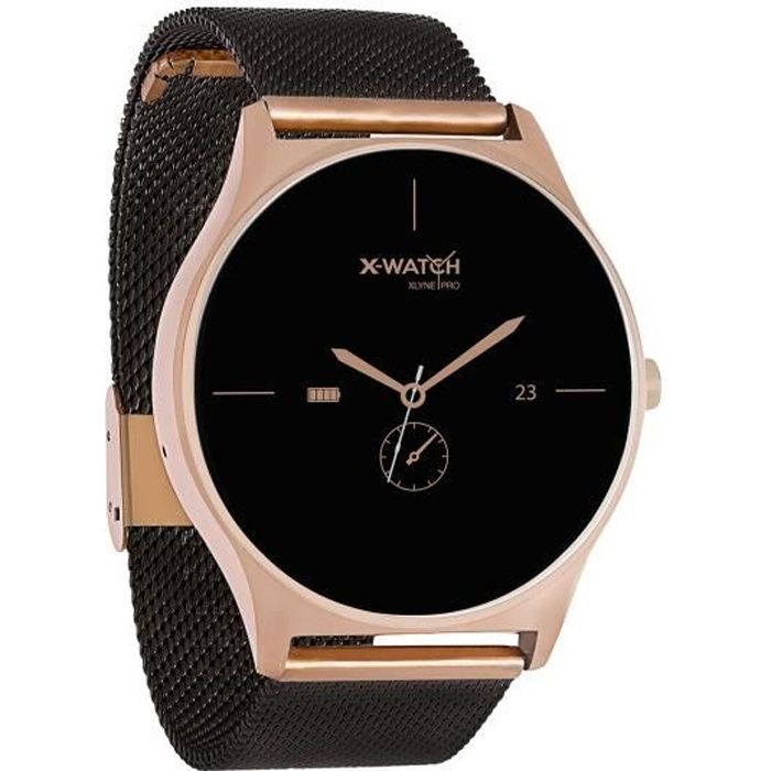 X WATCH 54030 COMMUTATEUR KVM Joli XW Pro Montre connect e pour Femme iOS Montre de Fitness pour Femme Android avec