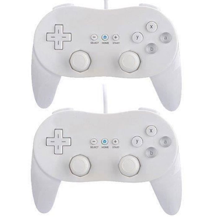 2 x Classic Controller Pro Manette de jeu pour Nintendo Wii - vue 2